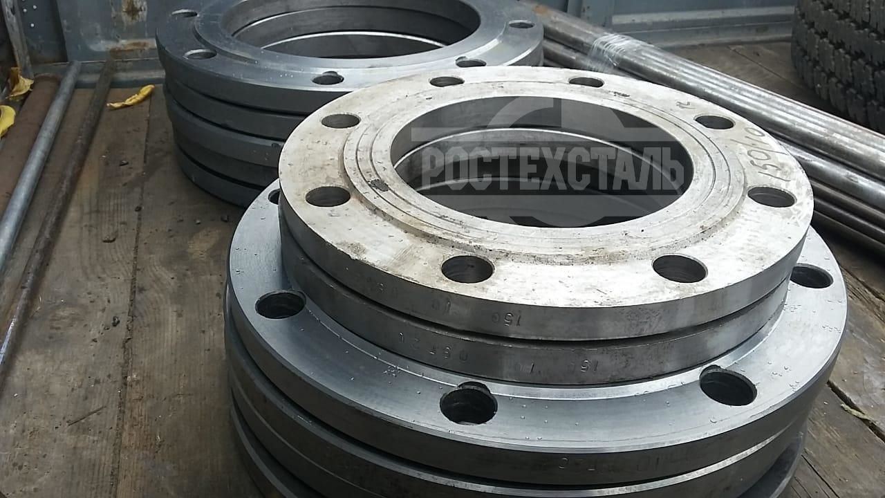 Фланец стальной ДУ 150 РУ 160 сталь 09Г2С ГОСТ 12821-80 воротниковый в ...