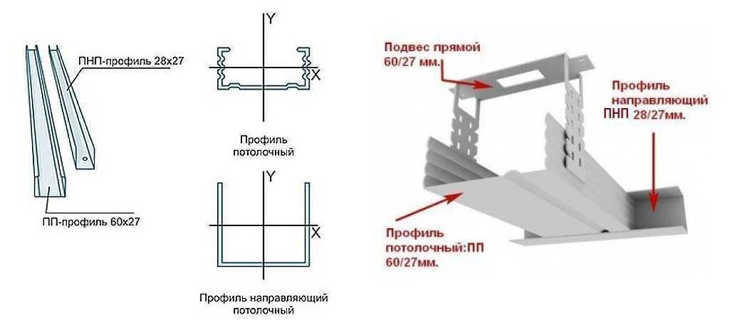 Чертеж подвеса прямого