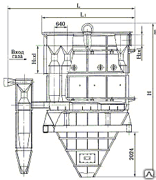 Золоуловитель для отопительного оборудования БЦ-512-Р-1- (4х4)