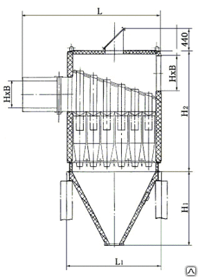 Золоуловитель для отопительного оборудования БЦ-2-4х (3+2)