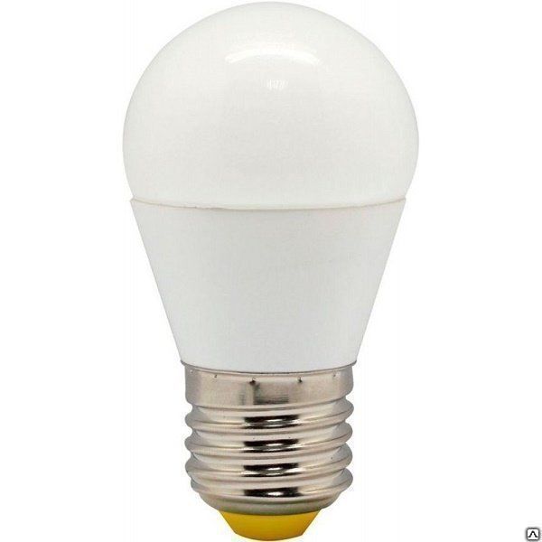 Лампа светодиодная LED 7вт Е27 белый шар LB-95 Feron