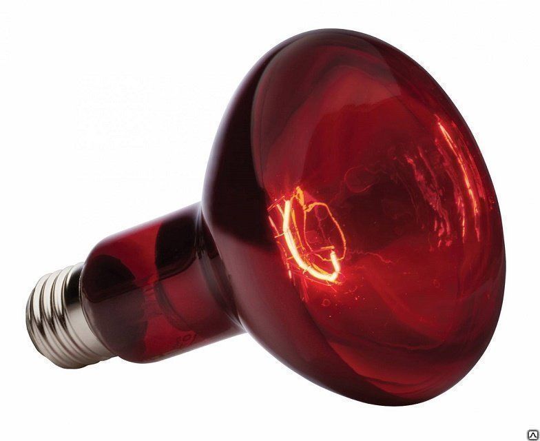 Лампа инфракрасная зеркальная ИКЗК 250вт ЗК 220-250 E27 красная
