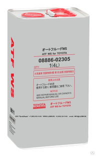 Масло Toyota ATF WS 08886-02305 Synthetic жидкость трансмиссионная, кан. 4л 