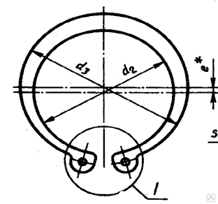 Кольцо стопорное наружное D 10 ГОСТ 13942-86 