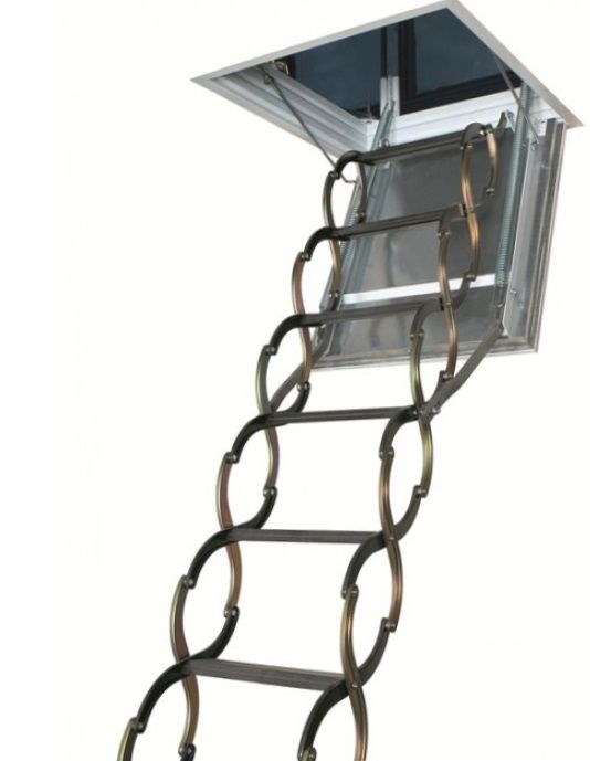 Лестница чердачная огнестойкая металлическая LSF 50x70