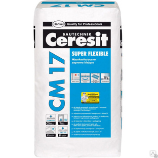 Плиточный клей Ceresit CM 17 (Церезит СМ 17) 25 кг, срочная доставка 