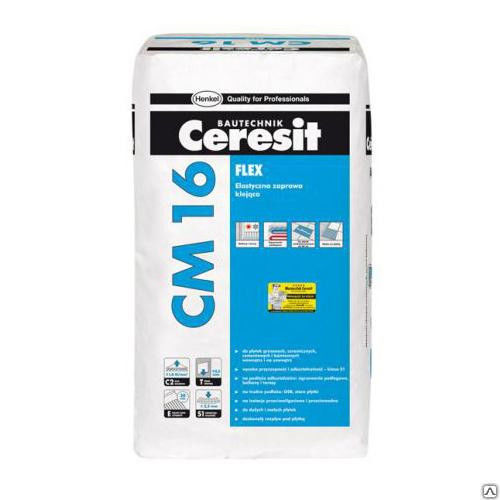 Плиточный клей Ceresit CM 16 / Церезит СМ 16 (25 кг)