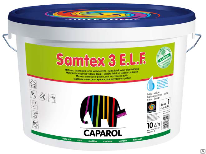 Краска в/д Samtex 3 ELF B x 1 (2,5 л) (матовая)