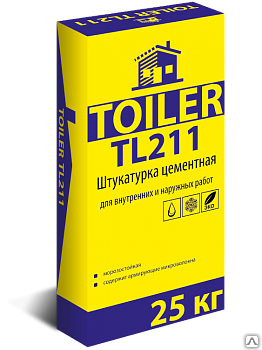 Штукатурка цементная TOILER TL 211, 25 кг