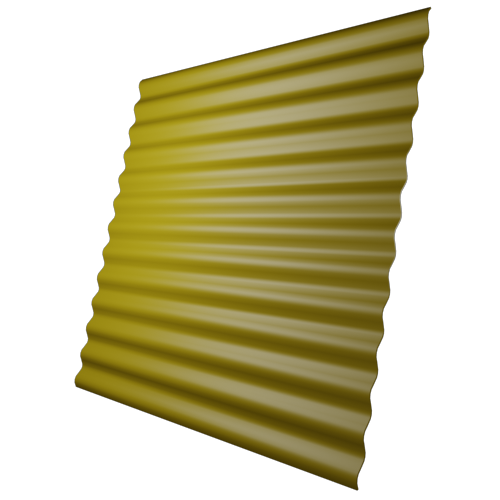 Профнастил МП18 Сигнально желтый (RAL 1003)