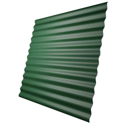 Профнастил МП18 Лиственно-зеленый (RAL 6002)