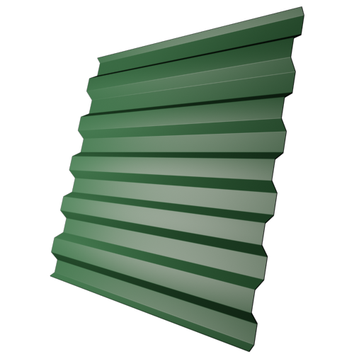 Профнастил С21 Лиственно-зеленый (RAL 6002)