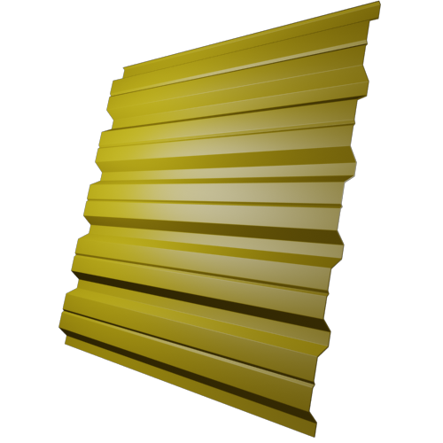 Профнастил МП35 Сигнально желтый (RAL 1003)
