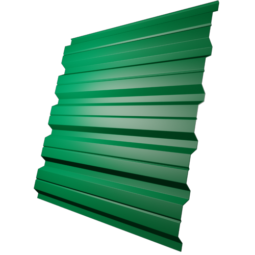 Профнастил МП35 Зеленый (RAL 6037)