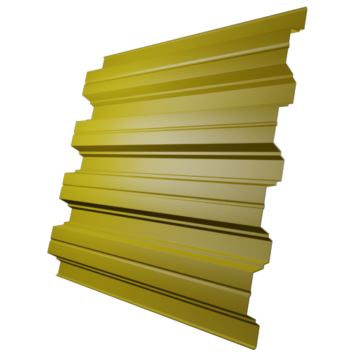 Профнастил Н75 Сигнально желтый (RAL 1003)