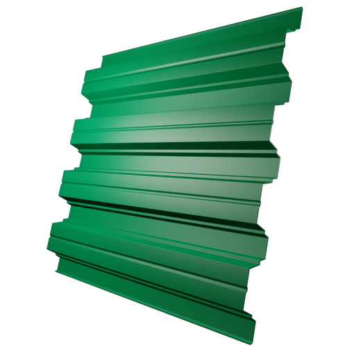 Профнастил Н75 Зеленый (RAL 6037)
