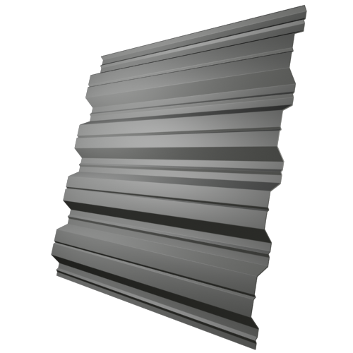Профнастил НС44 Бело-алюминиевый (RAL 9006)