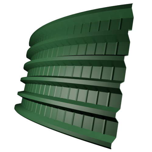 Профнастил ПГ44 Лиственно-зеленый (RAL 6002)