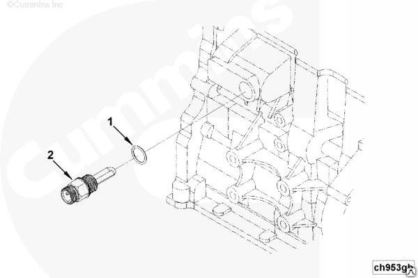 Подогреватель ОЖ 220V 500W Cummins ISF2.8/3.8 5262804 4993384