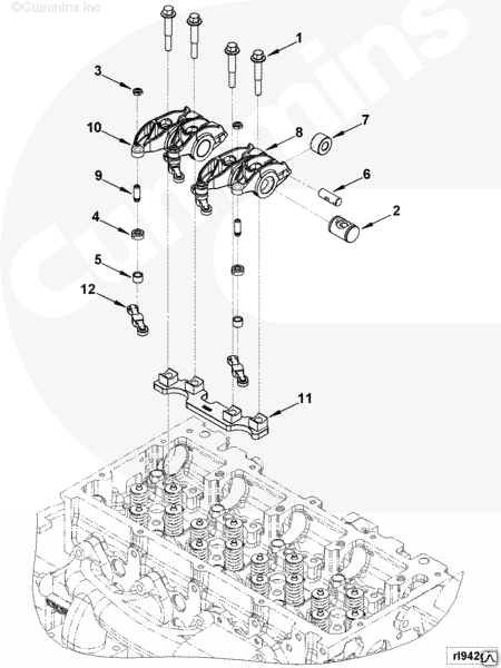 Опора коромысел Cummins ISF 2.8 5262518, цена в Санкт