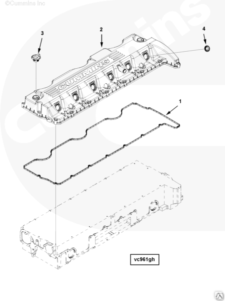 Прокладка клапанной камминз 2.8. Уплотнение форсунки двигателя каминс ntaabss-c360s20. Маслозаливная горловина Камминс 11.