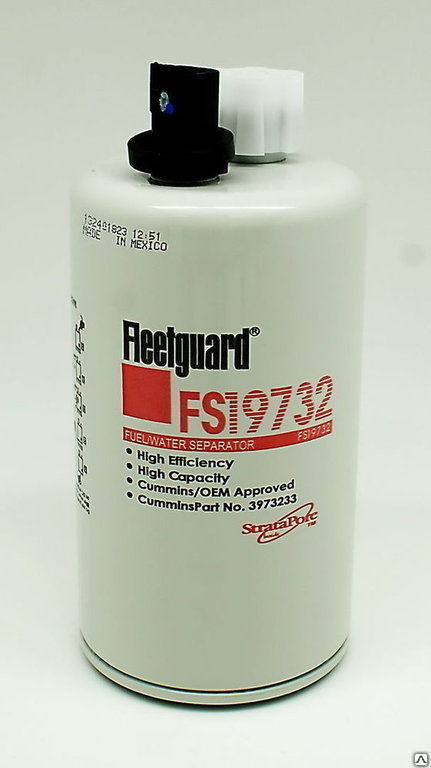 Фильтр топливный Cummins ISBe 150 (с датчиком) Fleetguard FS19732 Флитгард