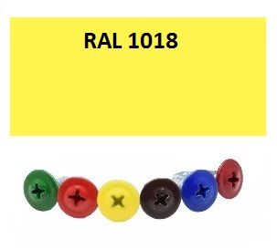 4,2*32 с/з острый полусфера с п/ш, цинк, RAL1018 желтый