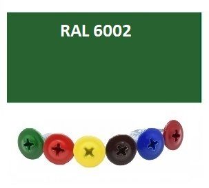4,2*32 саморез сверло, полусфера с п/ш, цинк RAL6002 зеленый лист