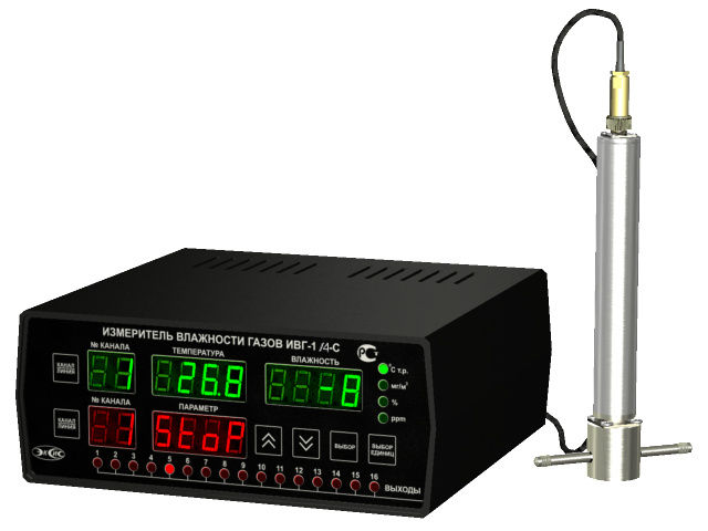 Гигрометры ЭКСИС ИВГ-1 /4-С-8Р-8А Измеритель-регулятор микровлажности газов стационарный (С поверкой)