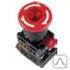 Кнопка Грибок красная 230В AEAL-22 с фиксацией 22мм 1з+1р TDM 