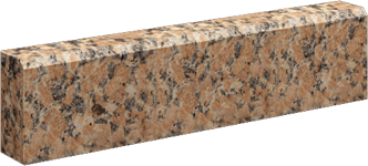 Бордюр тротуарный коричневый гранитный южно-султаевский полированный 80х200хL