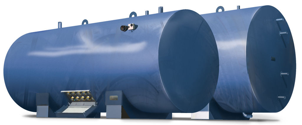 Водонагреватель электрический косвенный 4000 литров, «Невский», нержавеющий, 120 кВт, горизонтальный