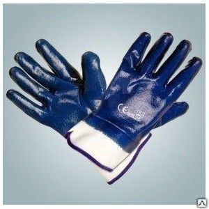 Перчатки нитриловые синие МБС 2