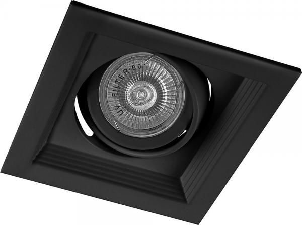 Светильник потолочный встраиваемый (ИВО) FERON DLT201 1x50W MR16 G5.3 черны
