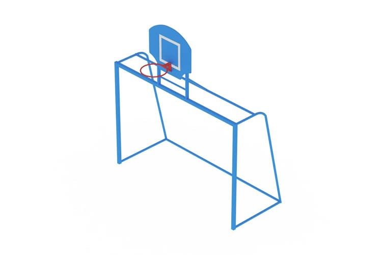 Ворота с баскетбольным щитом СО 07-603