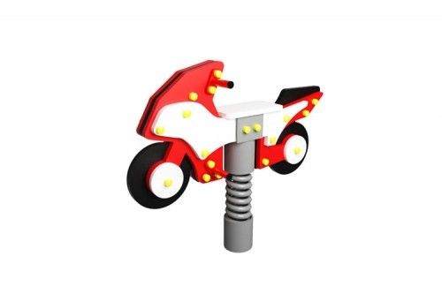 Качалка на пружине "Мотоцикл" для детей (ИО 04-242)