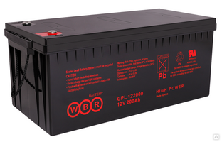 Аккумулятор AGM WBR GPL 200 А/Ч. 12 В 