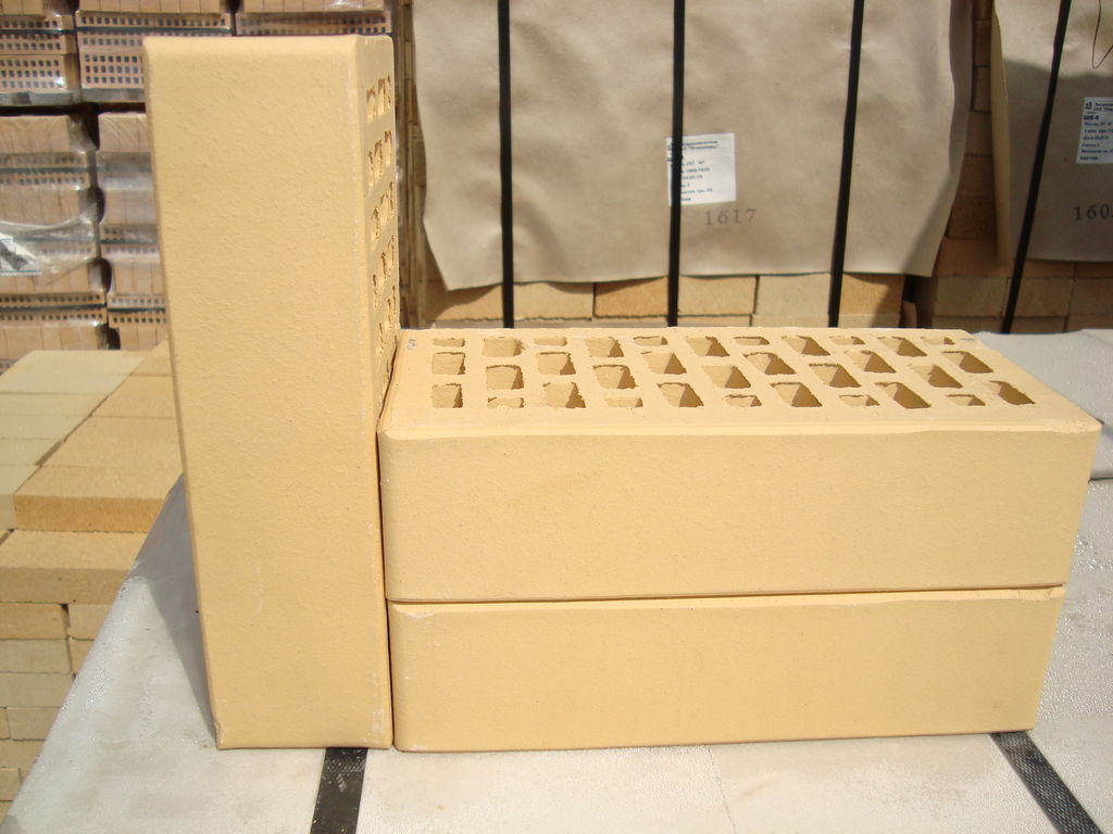 Кирпич керамический облицовочный одинарный Пшеничный ЛСР 250х120х65 мм