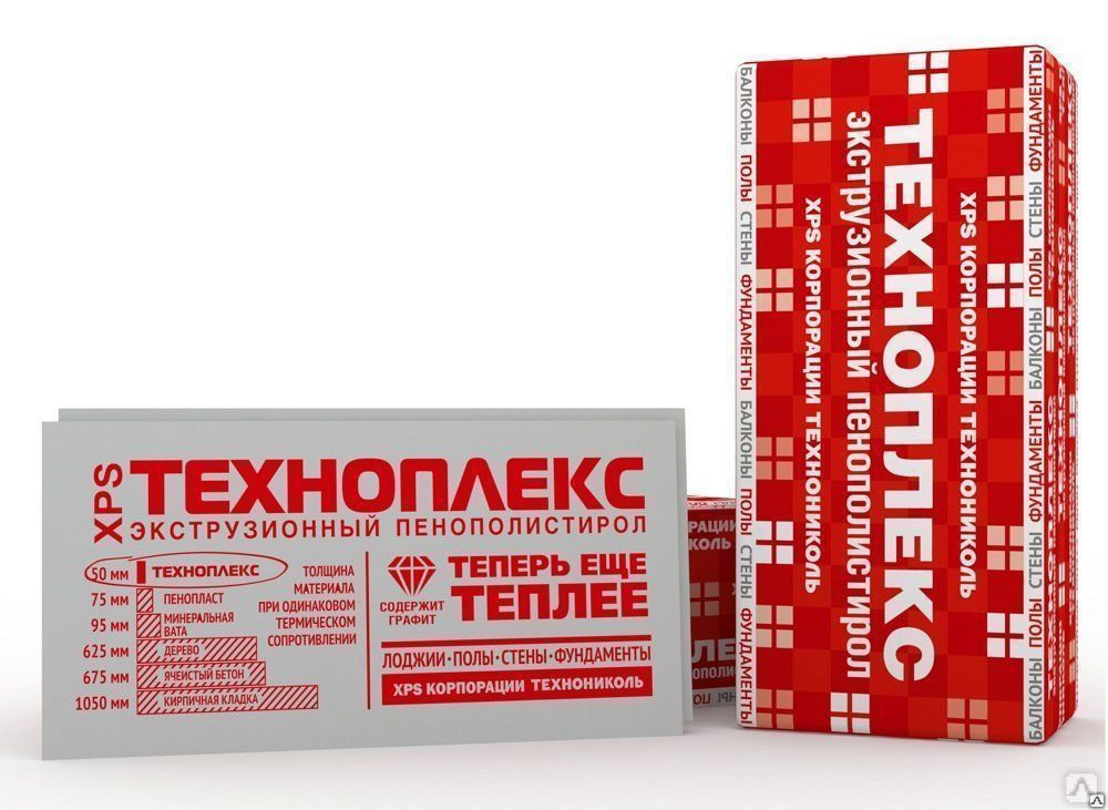 Купить теплоизоляцию для теплого пола Техноплекс 20х600х1200 мм в Краснодаре