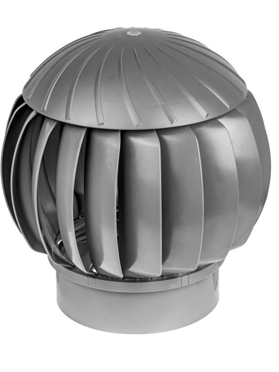 Турбо-Нанодефлектор ND, установка на трубу 100, 110, 120, 125, 160