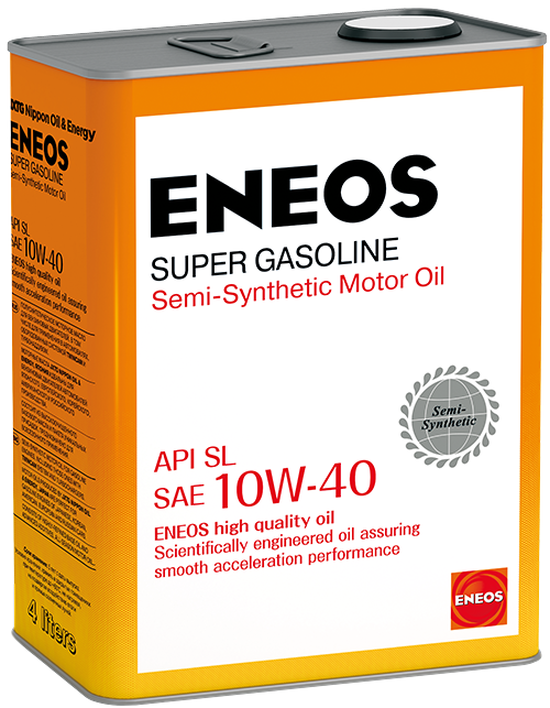 Масло моторное ENEOS Super Gasoline 10W-40 (4 л.) SL