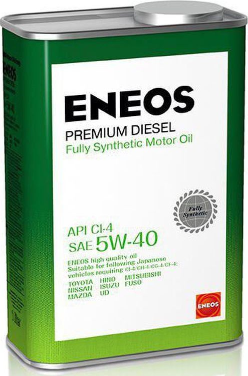 Масло моторное ENEOS Premium Diesel 5W-40 1 л. CI-4