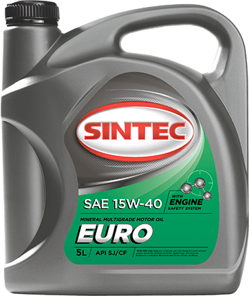 Масло моторное SINTEC ЕURO SAE 15W-40 API SJ/CF 4 л.