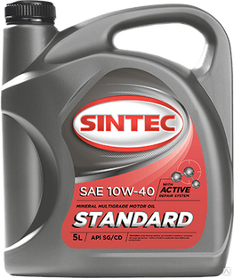Масло моторное SINTEC Стандарт SAE 10W-40 API SG/CD 4 л. 
