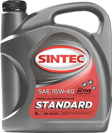 Масло моторное SINTEC Стандарт SAE 10W-40 API SG/CD 4 л.
