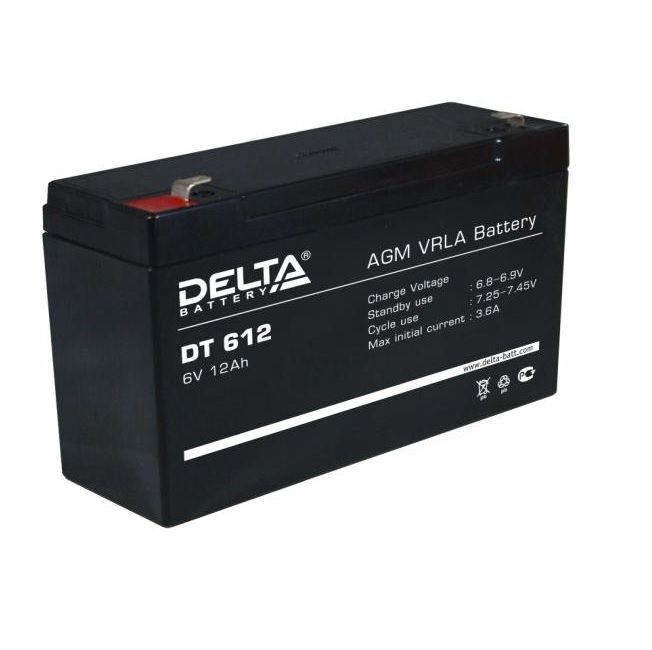 Аккумулятор DELTA DT612 (6В, 12Ач)
