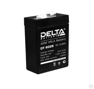 Аккумулятор DELTA DT6028 (6В, 2,8Ач) 