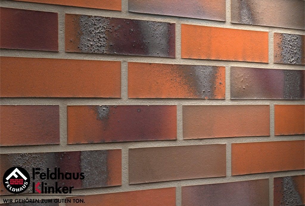 Клинкерная плитка Feldhaus Klinker 240х52х14 мм carbona terreno bluastro