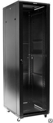 Шкаф напольный 19, 42U Hyperline TTC-4266-GS-RAL9004 2