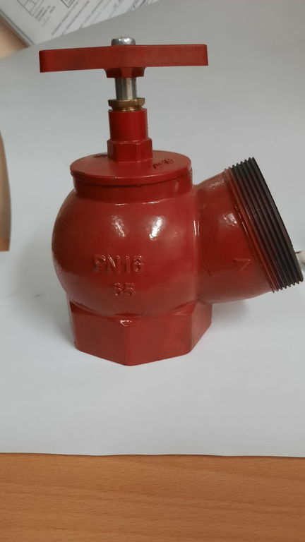 Клапан пожарного крана ПК-65 угловой 125гр, чугун